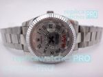 Replica Rolex Sky-Dweller Steel Watch Roman Numerals Markers Dial w/ Working Time Zone